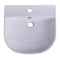 Alfi Brand ALFI brand AB110 20" White D-Bowl Porcelain Wall Mount Bath Sink AB110 - alternate 10